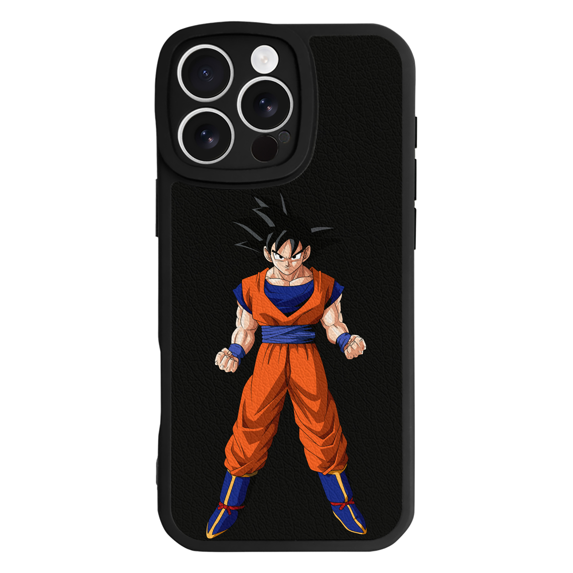 （画像用） ドラゴンボール 孫悟空（そん ごくう）Son Goku カカロット DRAGON BALL Kakarotto 【iPhone 16シリーズ対応】シリコンスマホケース（レザー調） 材質：シリコン